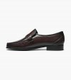 Florsheim Men's Como Moc Toe Strap Loafer - Black Cherry