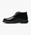 Florsheim Supacush Jr. Boys Plain Toe Chukka Boot - Black Tumbled