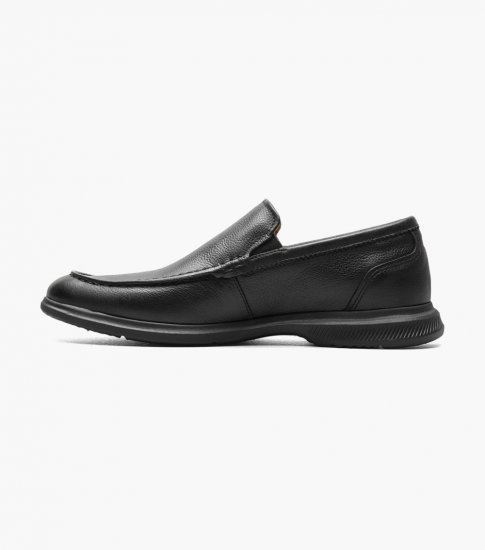 Florsheim Men's Hamptons Moc Toe Venetian Loafer - Black - Click Image to Close