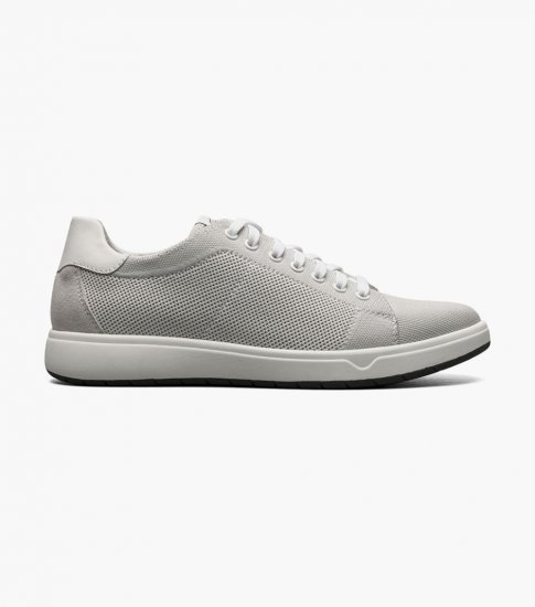 Florsheim Men's Heist Knit Lace to Toe Sneaker - Oyster Knit - Click Image to Close