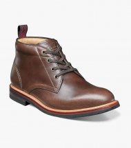 Florsheim Men's Foundry Plain Toe Chukka Boot - Brown