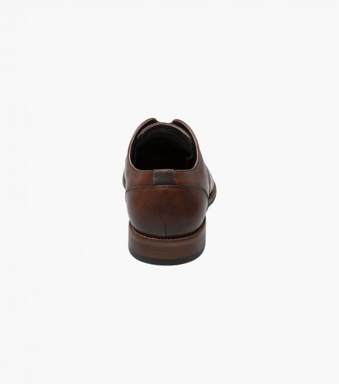 Florsheim Men's Flex Plain Toe Oxford - Cognac - Click Image to Close