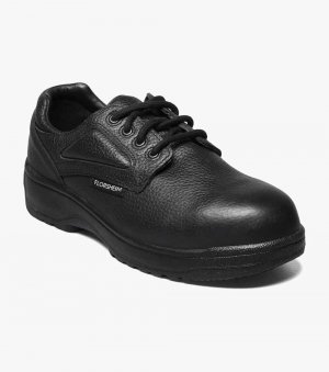 Florsheim Men's Fiesta Work Composite Toe Plain Toe Oxford - Black