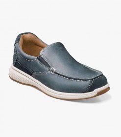 Florsheim Great Lakes Jr. Boys Moc Toe Slip On - Indigo