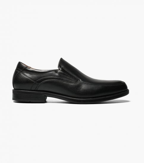 Florsheim Men's Midtown Moc Toe Slip On - Black - Click Image to Close