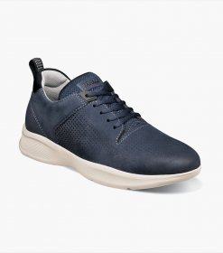 Florsheim Men's Studio Perf Toe Lace Up Sneaker - Navy