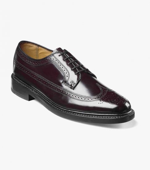 Florsheim Men's Kenmoor Wingtip Oxford - Burgundy - Click Image to Close