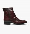 Florsheim Men's Essex Moc Toe Zipper Boot - Black Cherry