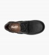 Florsheim Croquet Jr. Boys Moc Toe Boat Shoe - Black Nubuck