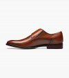 Florsheim Men's Sorrento Plain Toe Single Monk Strap - Cognac