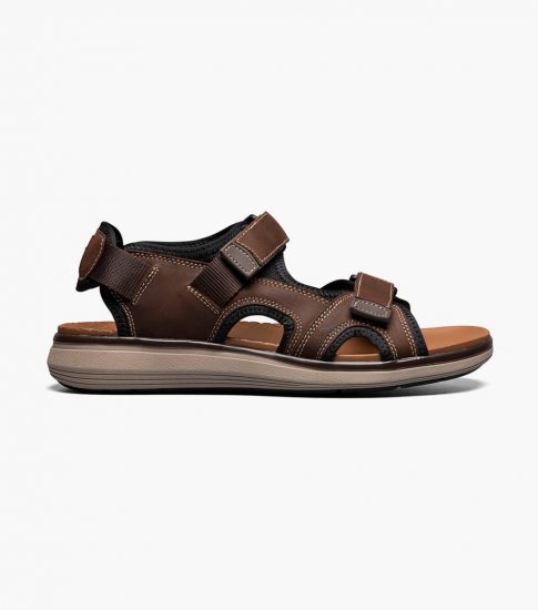 Florsheim Men's Venture River Sandal - Brown CH - Click Image to Close