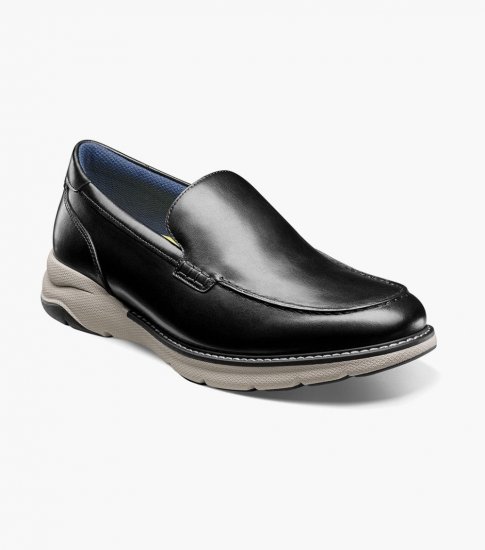 Florsheim Men's Frenzi Moc Toe Venetian Loafer - Black - Click Image to Close