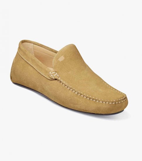 Florsheim Men's Navono Moc Toe Venetian Slip On - Tan - Click Image to Close