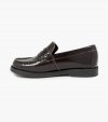 Florsheim Croquet Jr. Boys Moc Toe Penny Loafer - Burgundy