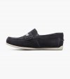 Florsheim Jasper Jr. Boys Moc Toe Strap Loafer - Navy Suede