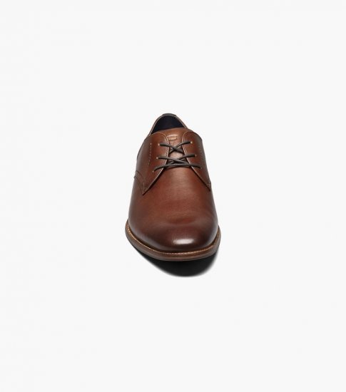 Florsheim Men's Flex Plain Toe Oxford - Cognac - Click Image to Close