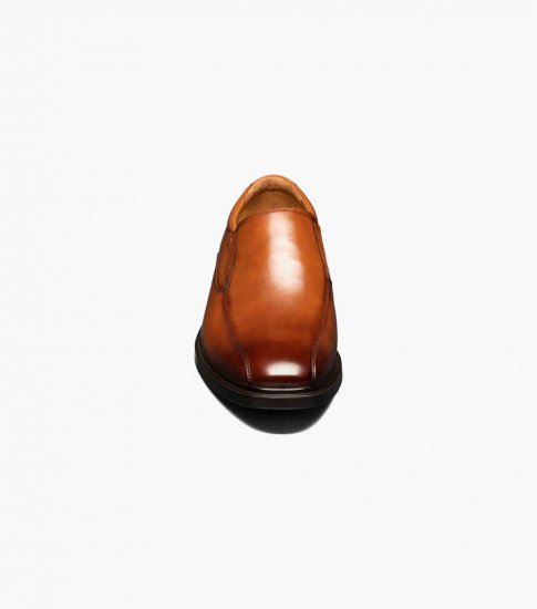 Florsheim Men's Forecast Waterproof Bike Toe Slip On - Cognac - Click Image to Close