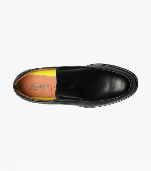 Florsheim Men's Midtown Moc Toe Slip On - Black - Click Image to Close