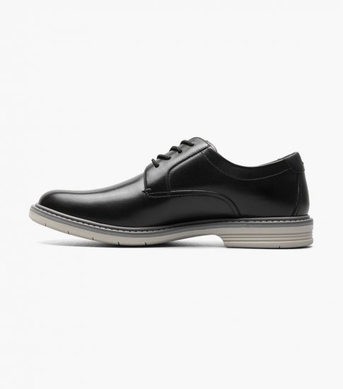 Florsheim Men's Norwalk Plain Toe Oxford - Black - Click Image to Close