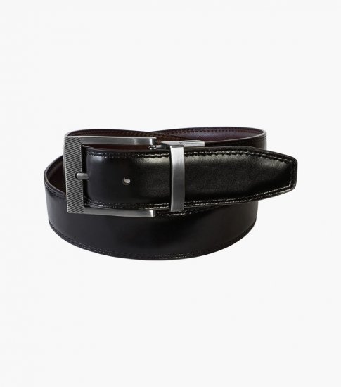 Florsheim Perrion Reversible Belt - Burgundy - Click Image to Close