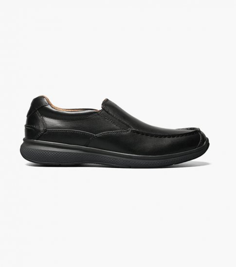 Florsheim Men's Great Lakes Moc Toe Slip On - Black - Click Image to Close