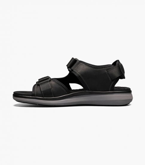 Florsheim Men's Venture River Sandal - Black CH - Click Image to Close