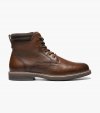 Florsheim Men's Norwalk Plain Toe Lace Up Boot - Cognac Tumbled