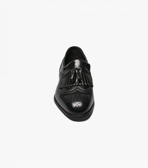 Florsheim Men's Lexington Wingtip Loafer - Black - Click Image to Close