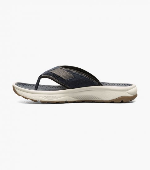 Florsheim Men's Tread Lite Thong Sandal - Navy - Click Image to Close