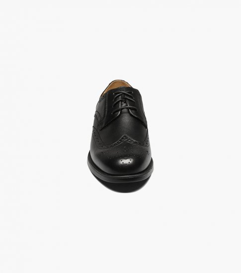 Florsheim Men's Midtown Wingtip Oxford - Black - Click Image to Close