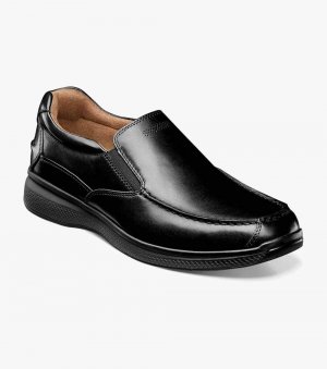 Florsheim Men's Great Lakes Moc Toe Slip On - Black