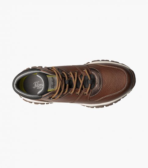 Florsheim Men's Xplor Moc Toe Hiker Boot - Cognac Tumbled - Click Image to Close