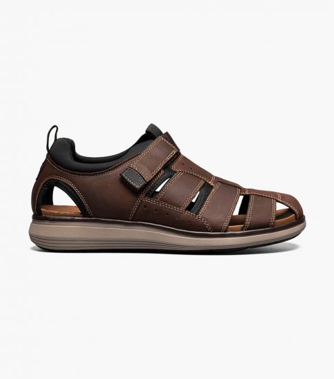 Florsheim Men's Venture Fisherman Sandal - Brown CH - Click Image to Close