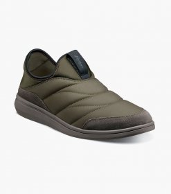 Florsheim Men's Java Nylon Moc Toe Slip On - Olive Florsheim Men's Java Nylon Moc Toe Slip On - Olive