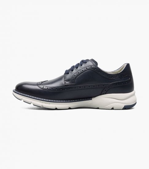 Florsheim Men's Frenzi Wingtip Oxford - Navy - Click Image to Close