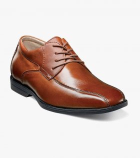 Florsheim Reveal Jr. Boys Bike Toe Oxford - Cognac