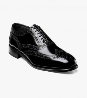 Florsheim Men's Lexington Wingtip Oxford - Black