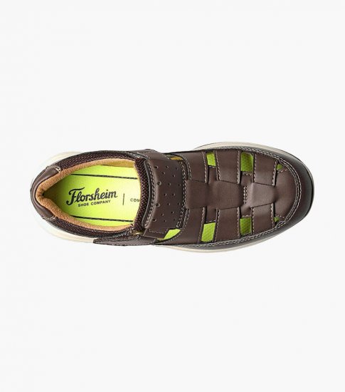 Florsheim Great Lakes Jr. Boys Fisherman Sandal - Brown CH - Click Image to Close