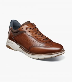 Florsheim Men's Frenzi T-Toe Oxford - Cognac