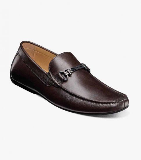 Florsheim Men's Dubino Moc Toe Bit Loafer - Brown - Click Image to Close