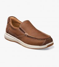 Florsheim Great Lakes Jr. Boys Moc Toe Slip On - Stone