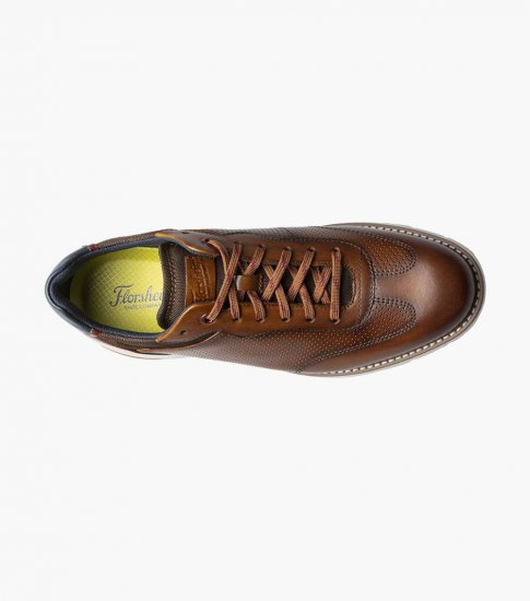 Florsheim Men's Frenzi T-Toe Oxford - Cognac - Click Image to Close