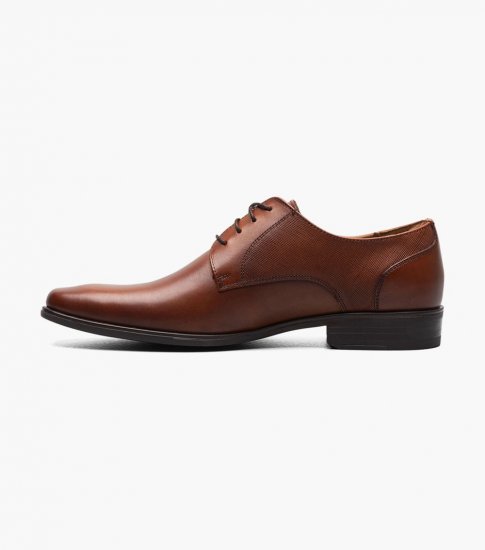 Florsheim Men's Jackson Plain Toe Oxford - Cognac - Click Image to Close