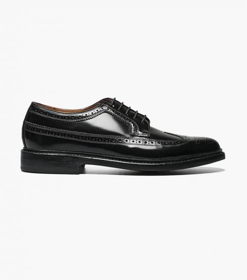 Florsheim Men's Kenmoor Wingtip Oxford - Black - Click Image to Close