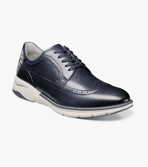 Florsheim Men's Frenzi Wingtip Oxford - Navy