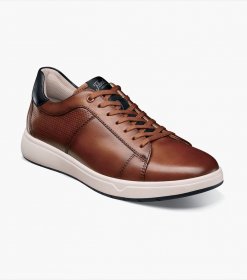 Florsheim Men's Heist Lace To Toe Sneaker - Cognac Florsheim Men's Heist Lace To Toe Sneaker - Cognac