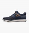 Florsheim Men's Venture Knit Plain Toe Lace Up Sneaker - Navy