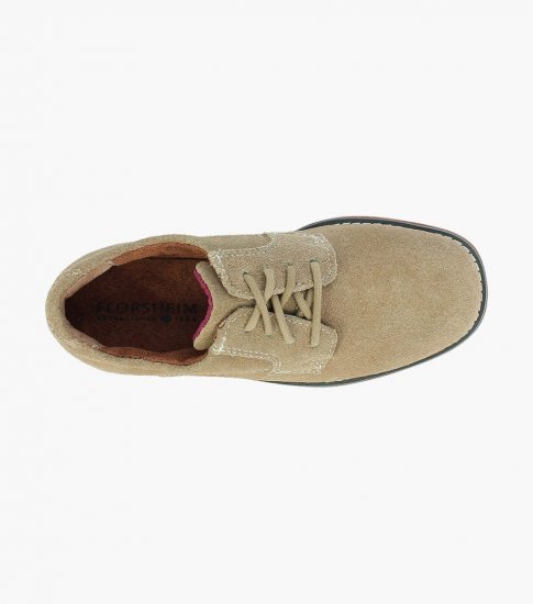 Florsheim Kearny Jr. Boys Plain Toe Oxford - Sand - Click Image to Close