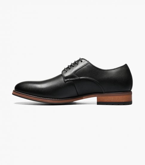 Florsheim Men's Blaze Plain Toe Oxford - Black - Click Image to Close