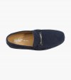 Florsheim Men's Dubino Moc Toe Bit Loafer - Navy Suede